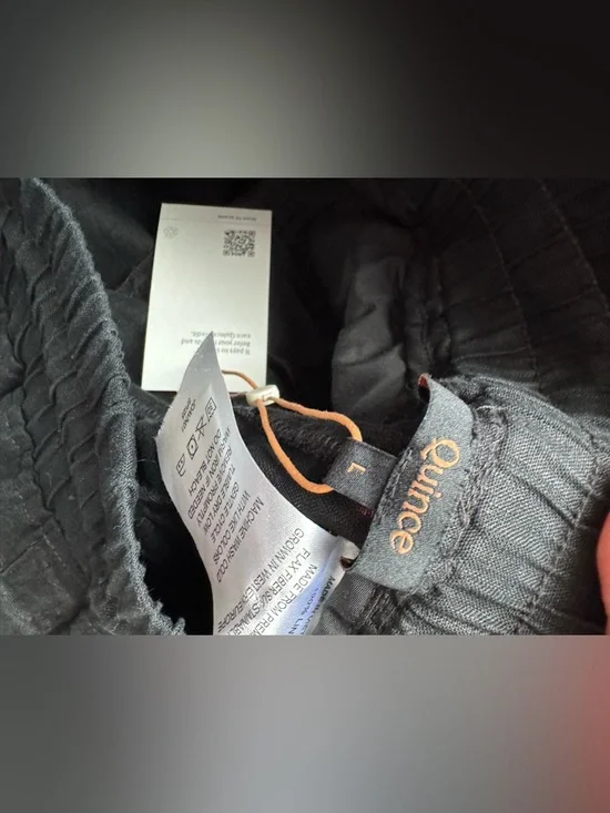 Quince 100% European Linen
Wide Leg Pants Black L nwt - Picture 5 of 8